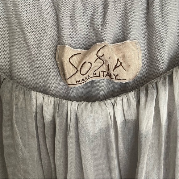 Sofia Made in Italy Silk and Viscose Tie Dye Flowy Maxi Dress - Picture 4 of 7